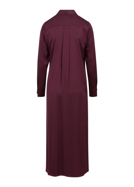 Coster Copenhagen, Dress with v-neck and gatherings, bordeaux